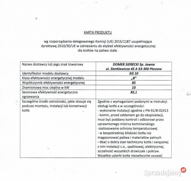 Kocioł 90m2 10kw Podajnik Stalowy Pancerpol Raty Piece i kominki Pasłęk