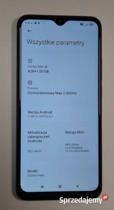 Smartfon Xiaomi Redmi 9 653 64 GB pamięć 5 GB Zielona Góra