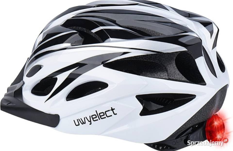 Kask Rowerowy Uwyelect z Lampką LED Ostrowiec Świętokrzyski sprzedam