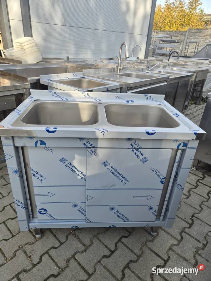 Zlew Gastronomiczny 2 Komorowy Drzwi Suwane Ostrów Wielkopolski