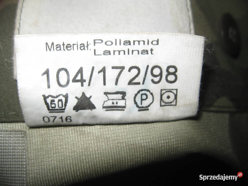 Spodnie wojskowe Polskie Gore Tex na złą pogodę Żary