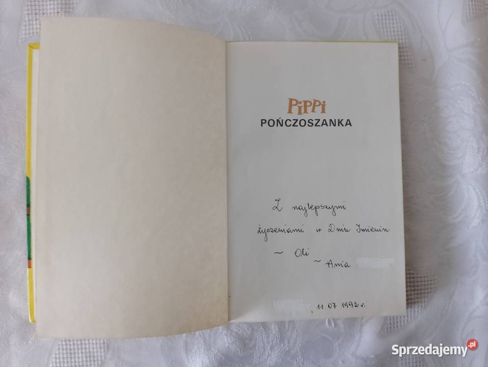 Książka PIPPI POŃCZOSZANKA Astrid Lindgren twarda wielkopolskie Oborniki sprzedam