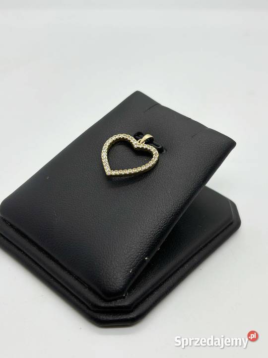 Złota zawieszka pr 585 108g Serce dwustronne Elbląg