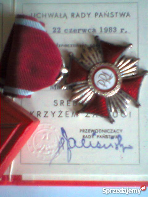 Medale Srebrny Krzyż Zasługi zachodniopomorskie Szczecin
