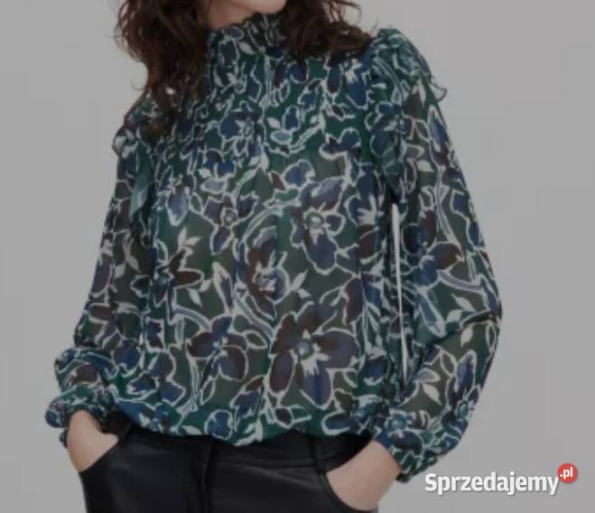 Wzorzysta bluzka ze stójką Reserved XS małopolskie Nowy Sącz sprzedam