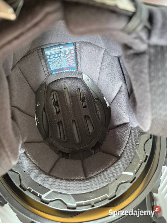 Kask szczękowy HJC i91 Tricus biały czerwony Tarnów