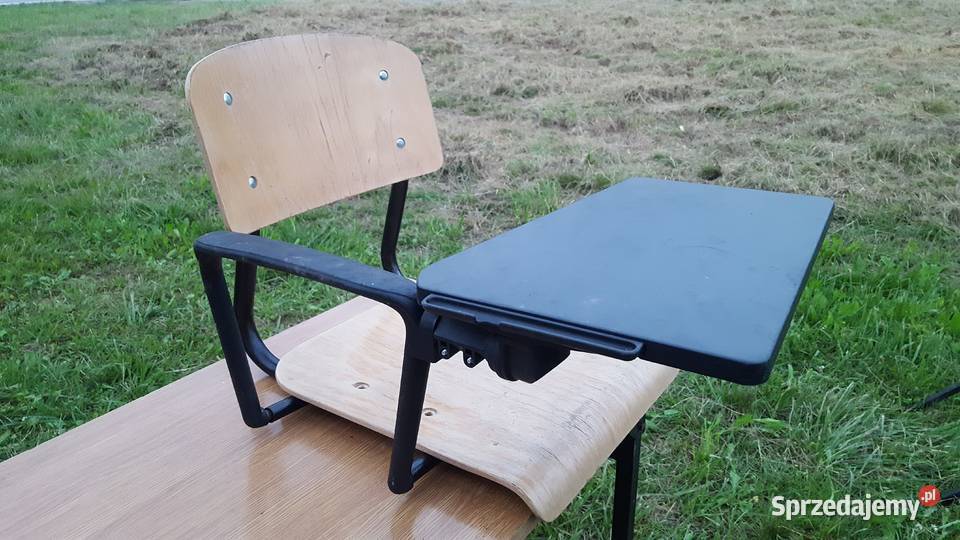 Siedziska z oparciem maswyne i składany stolik Lublin