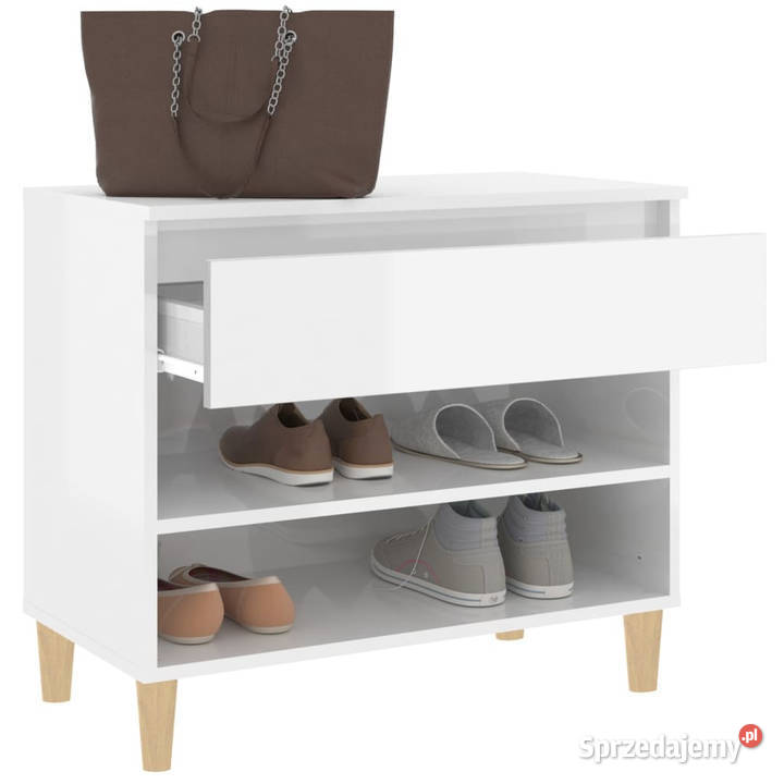 Szafka na buty wysoki połysk biała 70x36x60 mazowieckie sprzedam