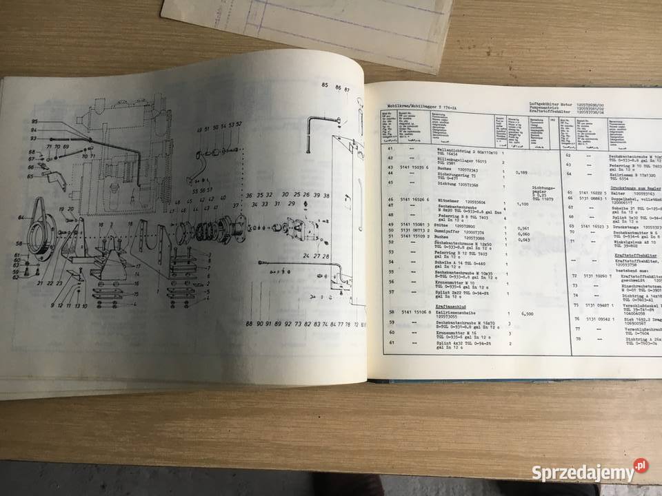 Ersatzteilkatalog Mobilkran Mobilbagger T1742A Łęczyca