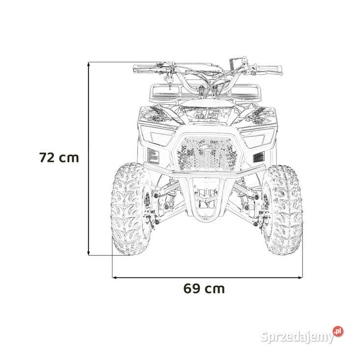 Pojazd Quad Spalinowy 49CC SIRIUS Żółty Siedlce sprzedam