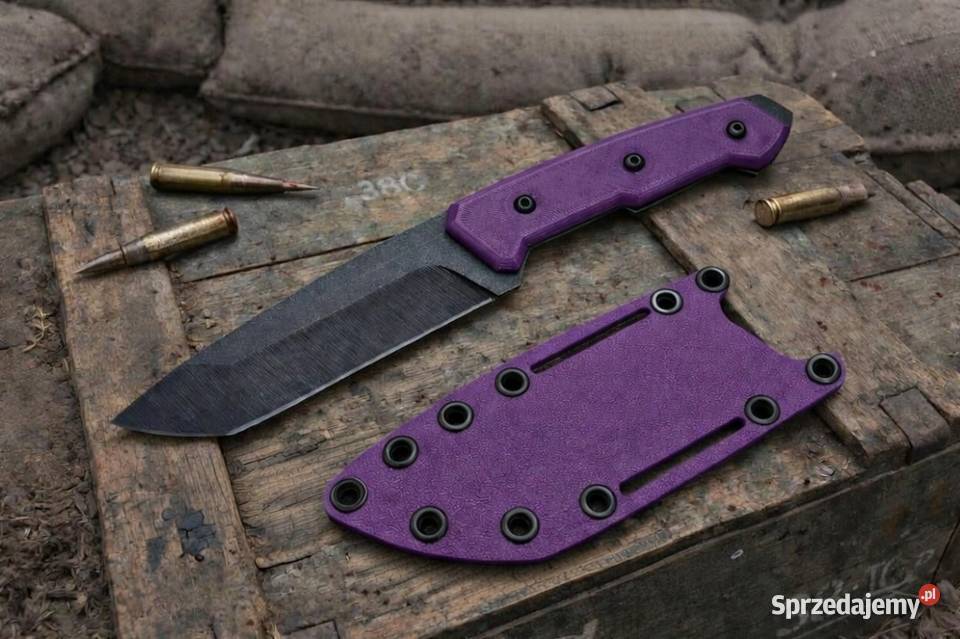 Nóż Kadaffy Purple Ręcznie Robiony Bushcraft Rzeszów