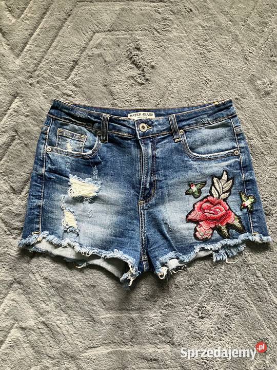 Jeansowe spodenki szorty Water Jeans kolibry Nisko