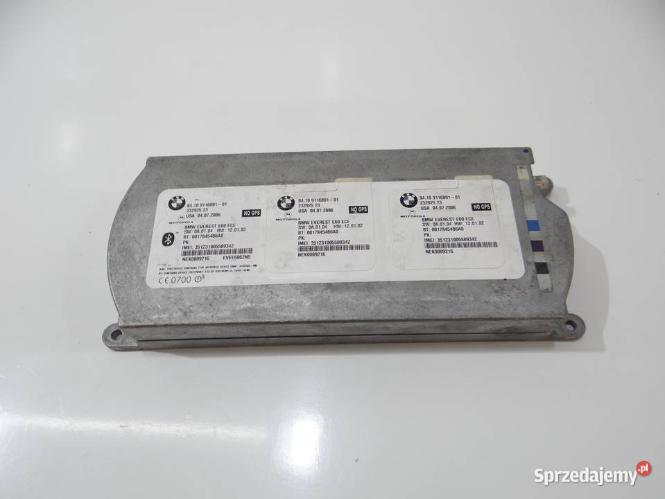 MODUŁ STEROWNIK BLUETOOTH BMW E60 E61 9116801 Pozostałe lubelskie