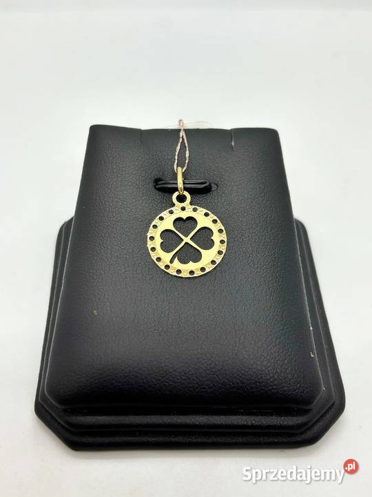 Nowa złota zawieszka pr 585 042g Koniczyna Elbląg