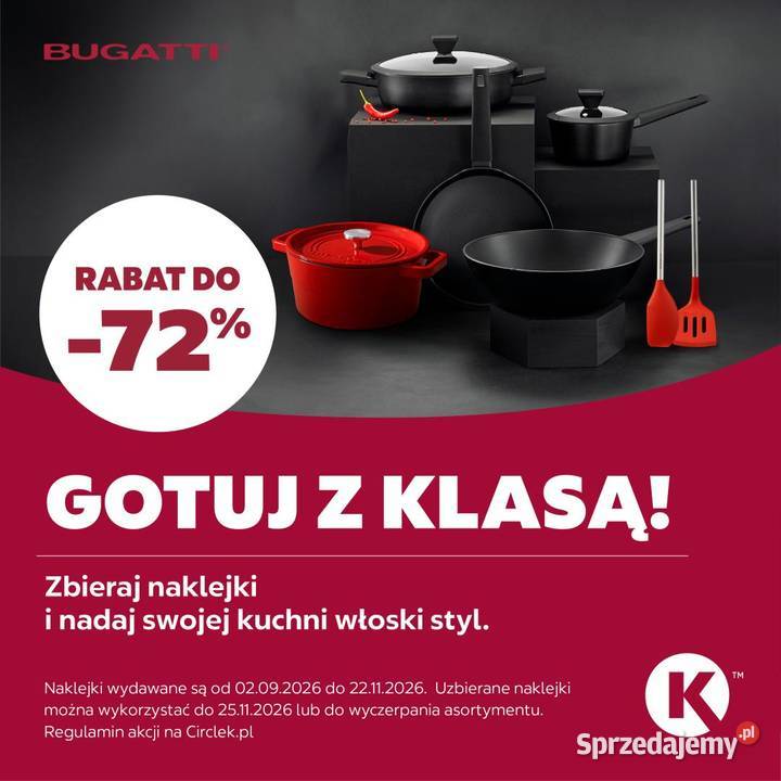 Zestaw garnków BUGATTI Circle K 120 naklejek