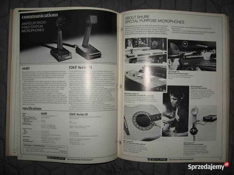 SHURE Microphone and Circuitry Products 1981 Kępice