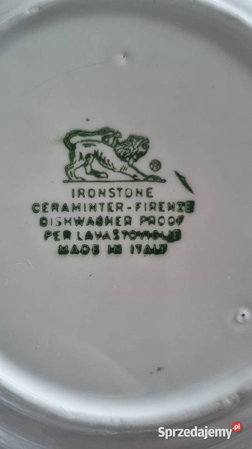 Talerze Deserowe Ceramika Włoska Ironstone Wola Podłężna