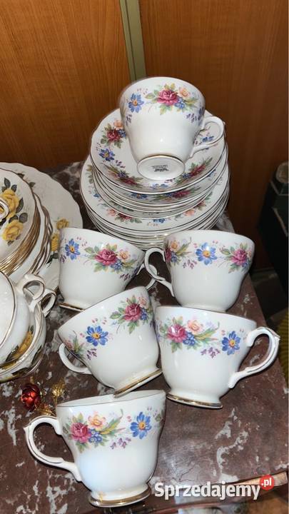 Filiżanka z talerzykiem Bone China Tzn kostna