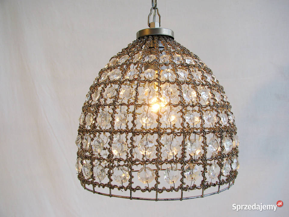 Lampa wisząca kryształki III Szczecinek sprzedam