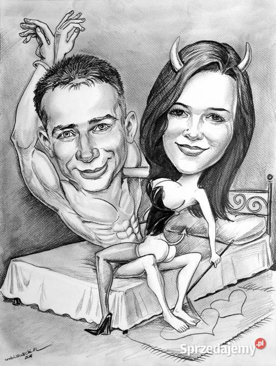 Karykatury karykatura na zamówienie ze zdjęć na Kraków