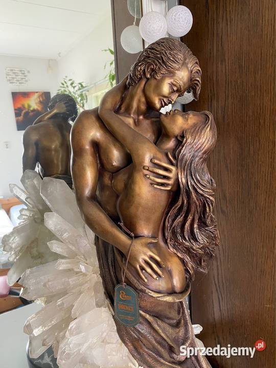 Ogromna Rzeźba z brązu kryształ górski Bystrzyca Kłodzka