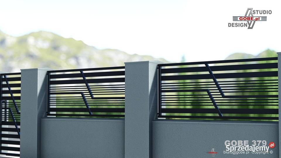 Przęsła nowoczesne ogrodzenia panelowe bramy Gliwice