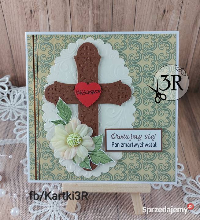 Wielkanoc Kartki ręcznie robione RELIGIJNE Pozostałe Zbójno