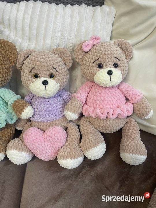 Miś pluszowy własnoręcznie wiązany małopolskie Kraków