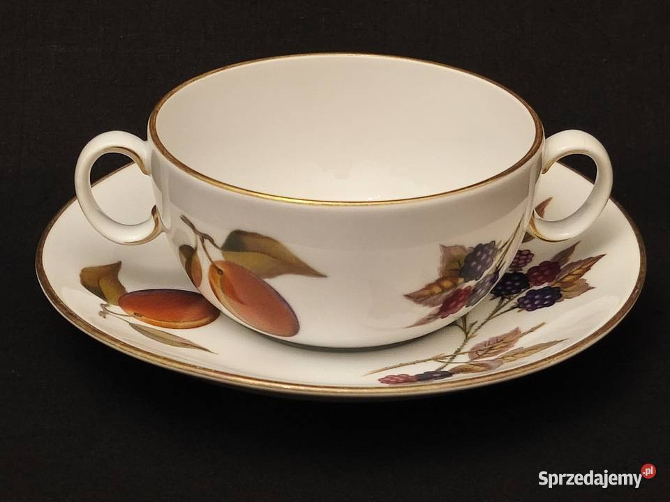 Bulionówka angielska Royal Worcester Evesham Chełm
