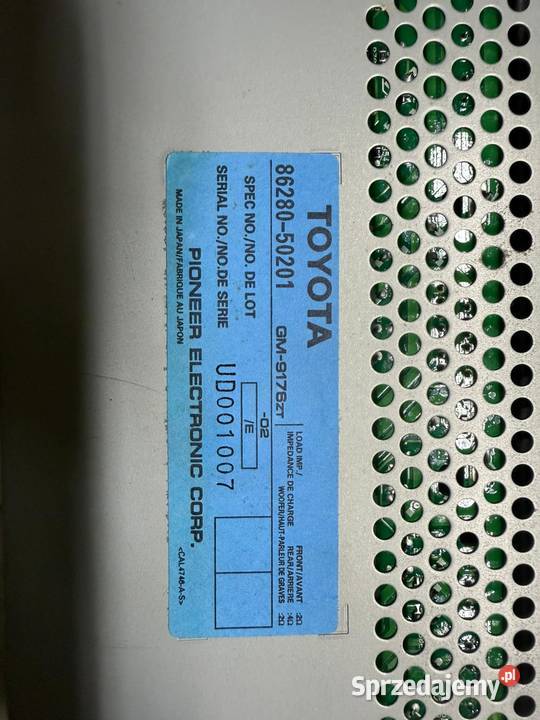 Wzmacniacz Pioneer 8628050201 Lexus LS400 UCF21 Częstochowa