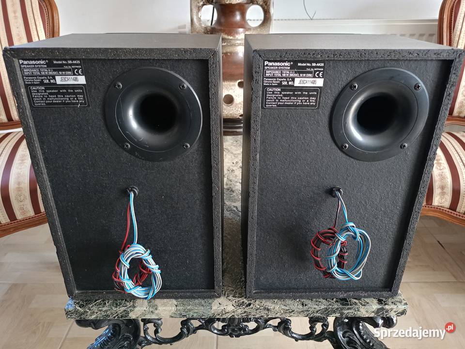 Kolumny Panasonic 6 Ohm 100 Watt Mega Bass Drawski Młyn