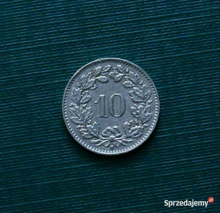 SZWAJCARIA 10 rappenów 1958r Numizmatyka śląskie