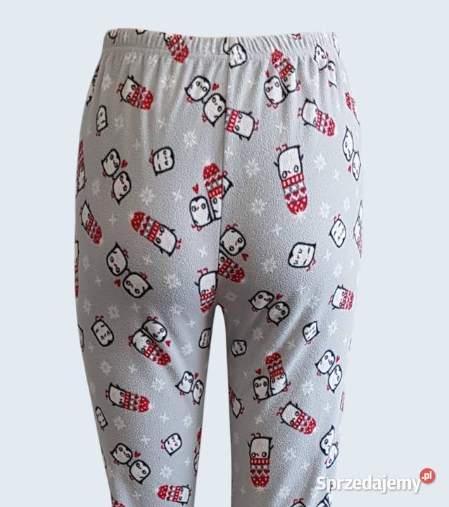 Spodnie piżamowe dziecięce polarowe szare 34XS 14 lat+ Chrzanów
