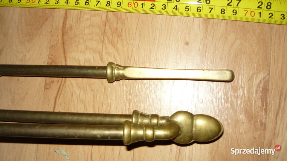 Zestaw kominkowy mosiężny mosiądz Sokółka