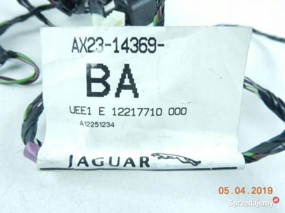 WIĄZKA INSTALACJA PDC PRZÓD JAGUAR XF XFR 0810 Materiały instalacyjne