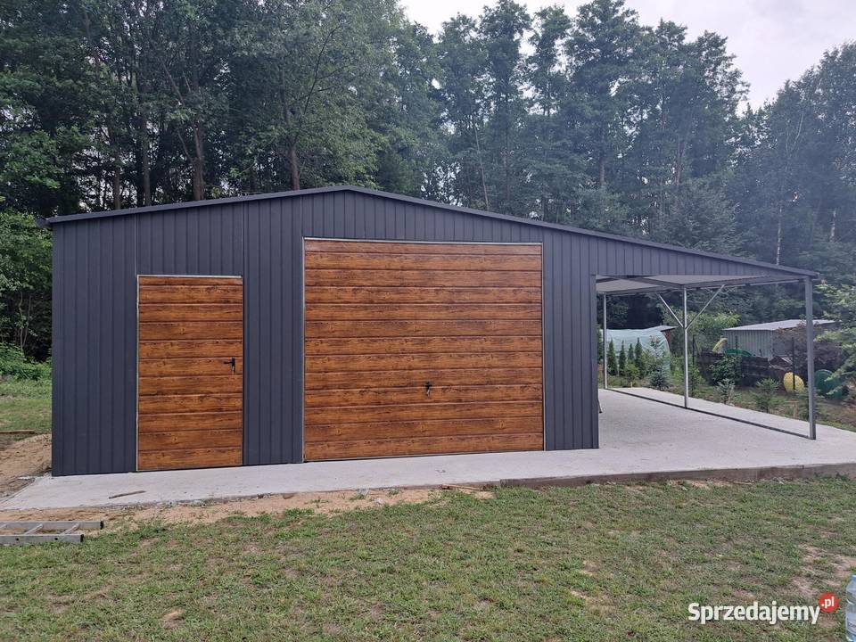013 Garaż Blaszany 8x5m Blaszak Garaże Blaszane Węgorzewo