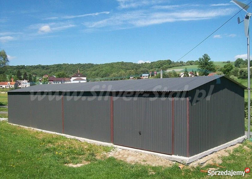 Garaż blaszany magazyn 14x5 blacha kolor mocna wielkopolskie Koło