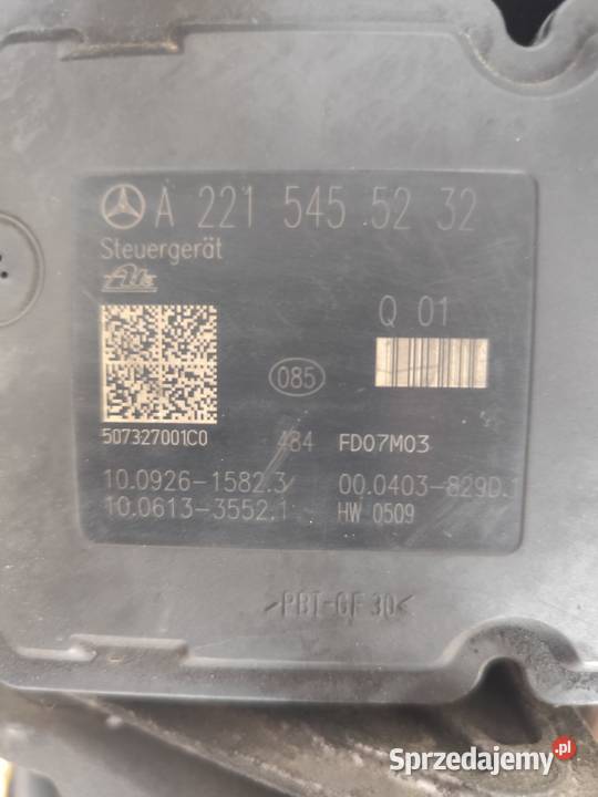 Pompa ABS ESP Sterownik Mercedes SKlasa W221 350 Rok produkcji 2006 Gorlice sprzedam