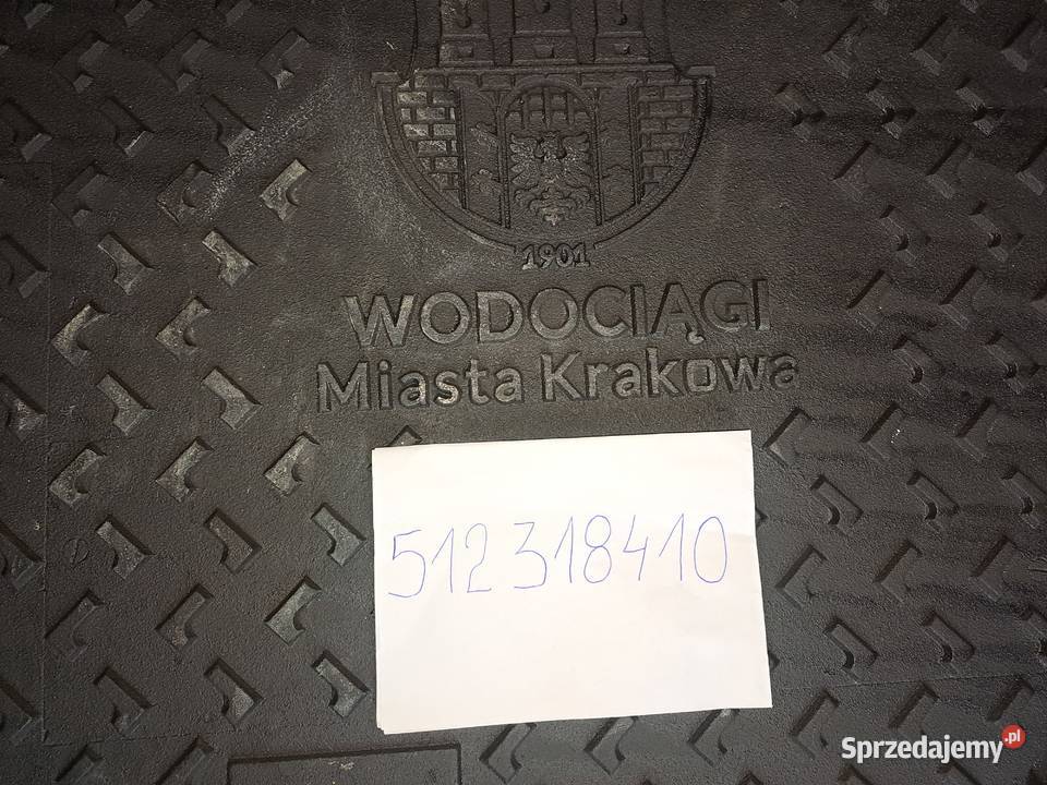 Żeliwny właz drogowy TWINO Herb Krakowa D400 Kraków sprzedam