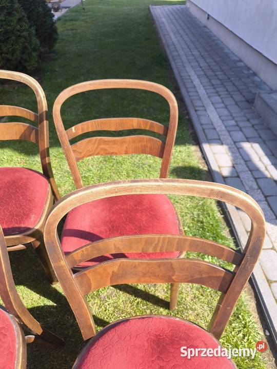 Krzeska z dawnych lat art decko ładnie 5 sztuk Radomsko