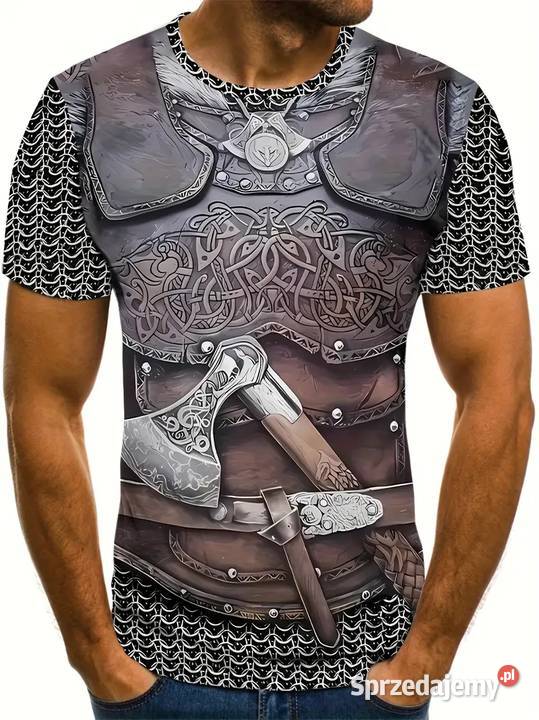 Koszulka tshirt casual z nadrukiem 3d sprzedam