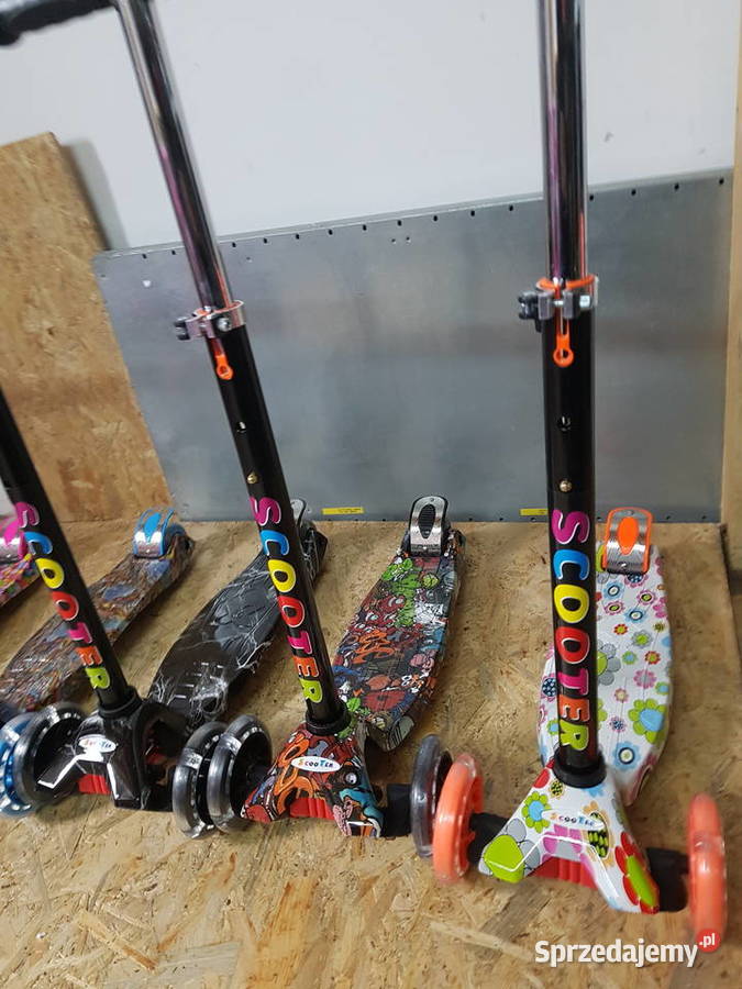 HULAJNOGA TRÓJKOŁOWA BALANSOWA KOŁA LED kolorowa Głogowa