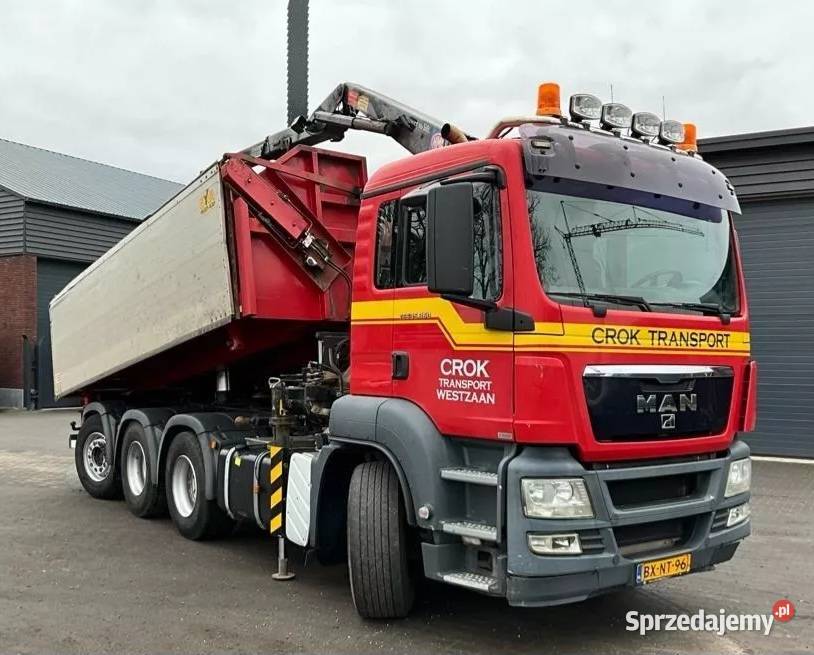4 osiowa 8x4 bordmatic wywrotka z dzwigiem Man mazowieckie Warszawa