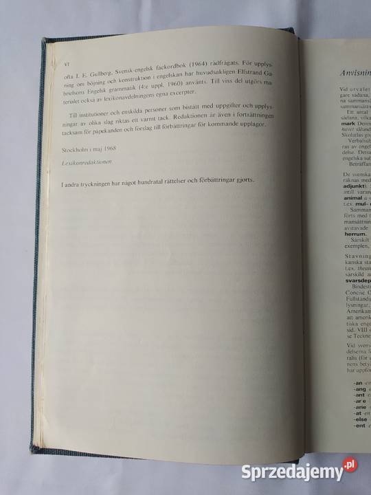 Słownik szwedzko angielski twarda