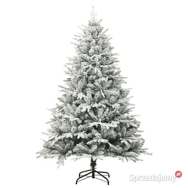 vidaXL Sztuczna choinka pokryta śniegiem zielona Boże Narodzenie Warszawa sprzedam