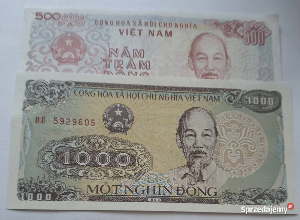VIETNAM 2 BANKNOTYCALE ŁADNE Legionowo