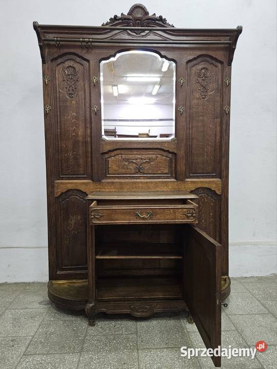 Stary dębowy wieszak garderoba ludwikowska Nowy Sącz