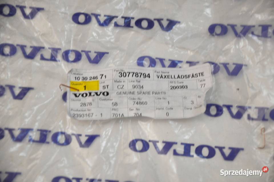 VOLVO C30 C70 S40 V50 wspornik lapa skrzyni dolnośląskie Bielany Wrocławskie