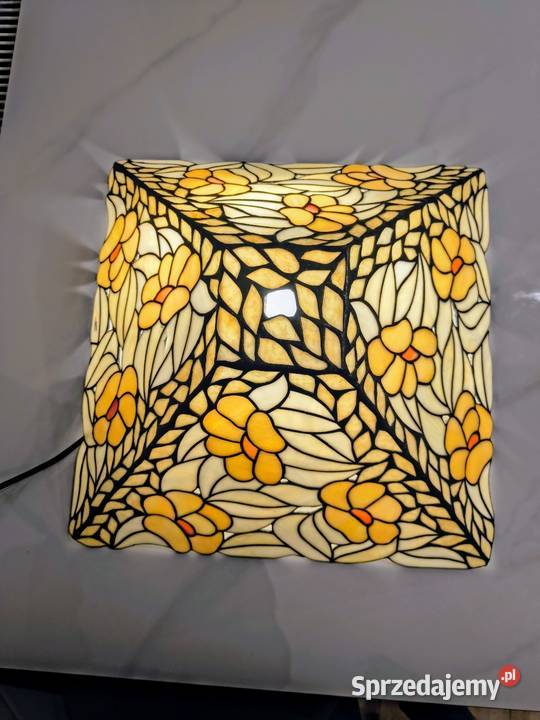 Abażur do lampy witrażowej wiszącej stołowej Zaręba