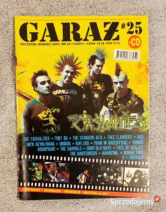 Garaż 25 12007 Fanzine punk oi hc reggae ska śląskie Rybnik sprzedam